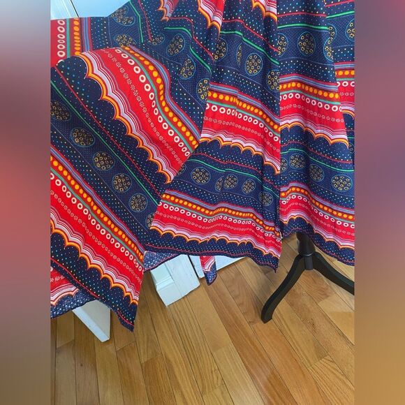 1950/60s Vintage Dress with a Scarf -Style Bottom - Picture 6 of 8